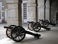 Le Ch�teau de Virieu, les canons.