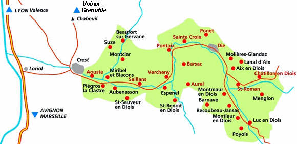 Clairette de Die s'�tend sur 32 villages