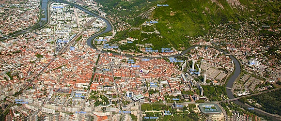 Situer les lieux embl�matiques de Grenoble !