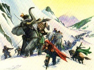 La travers�e des Alpes