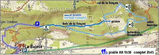 2 balades selon la dur�e ou la difficult�.