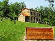 Les Coulmes, �cole du Pot de La Siva, reconstruction.