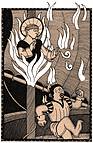 le Mal des Ardents: les malheureux avaient l'impression que leurs membres br�laient, leurs chairs tombaient en lambeaux et leurs os cassaient[