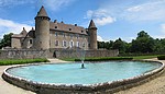 Ch�teau de Virieu, bassin de la terrasse