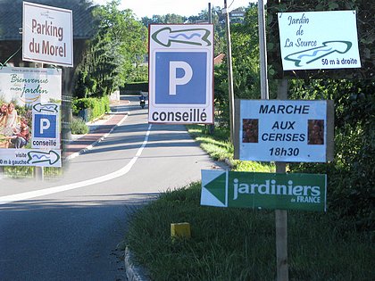 signal�tique au village,
