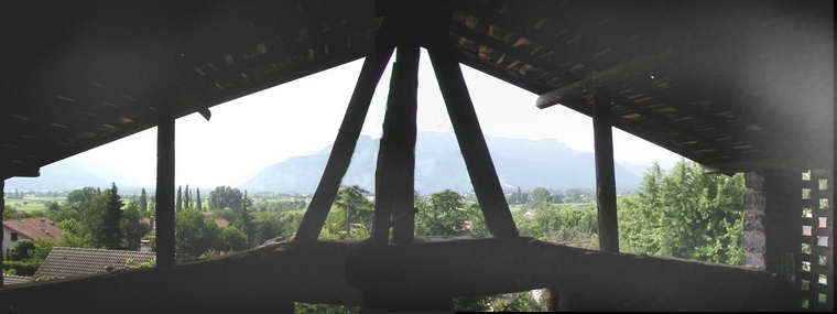 la vue d'antan � mi hauteur de l'�chelle.