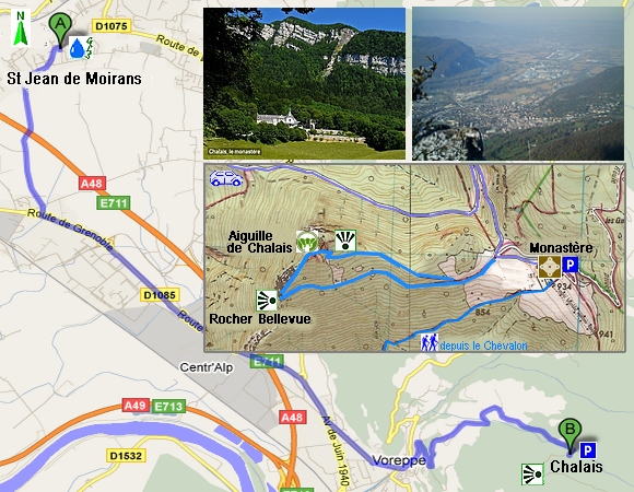 balade Monast�re de Chalais, rocher Bellevue Voreppe