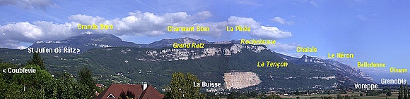 Jura et Alpes depuis le g�te!