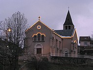 Coublevie : l'�glise illumin�e