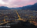 Grenoble, nuit � la Bastille