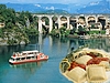 Royans: bateau � aube, ravioles... Pont en Royans: mus�e de l'eau.. Routes du Vercors