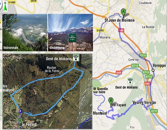 balade du G�te La Source � la Dent de Moirans